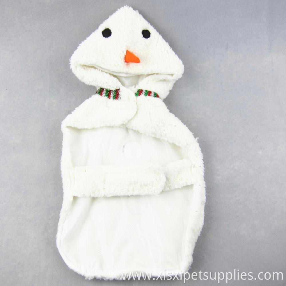 Hot Selling cheap dog apparel pet winter coat,plush snowman dog clothes luxury